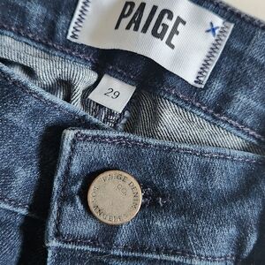 PAIGE Men's Dark Blue Denim Jeans